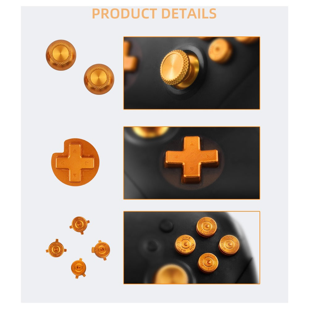 Suitable for replacing Nintendo Switch Pro controller button accessories with metal buttons on Nintendo controllers