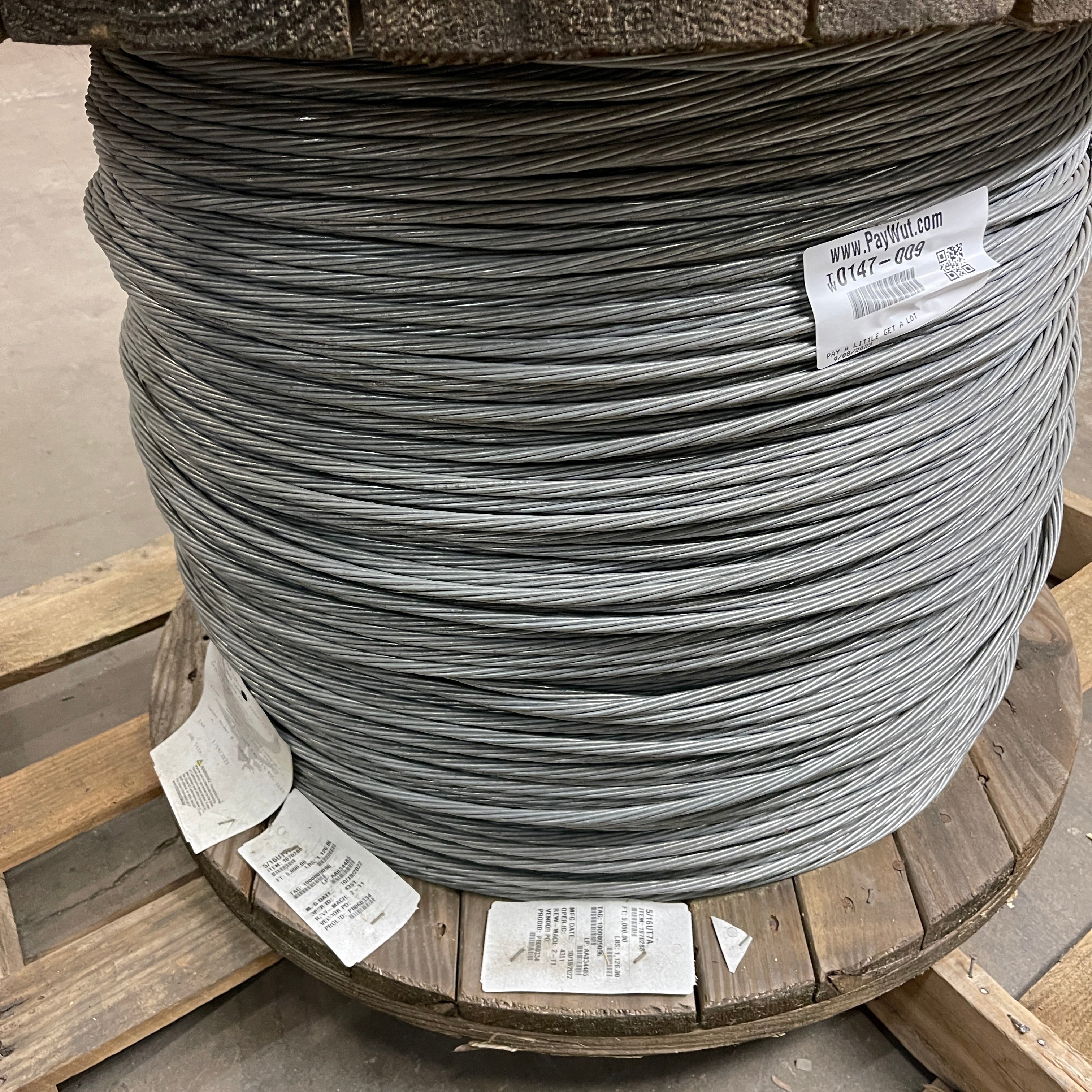 KGP LOGISTICS Cable Electric 5/16 Inch Utility 7 Wire Class A (New)