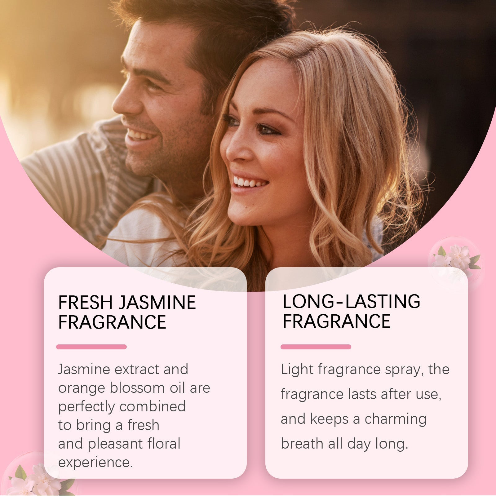 EELHOE Brazilian Jasmine Body Perfume Spray, Light Fragrance Soft Fragrance With Natural Fresh And Not Greasy Light Fragrance