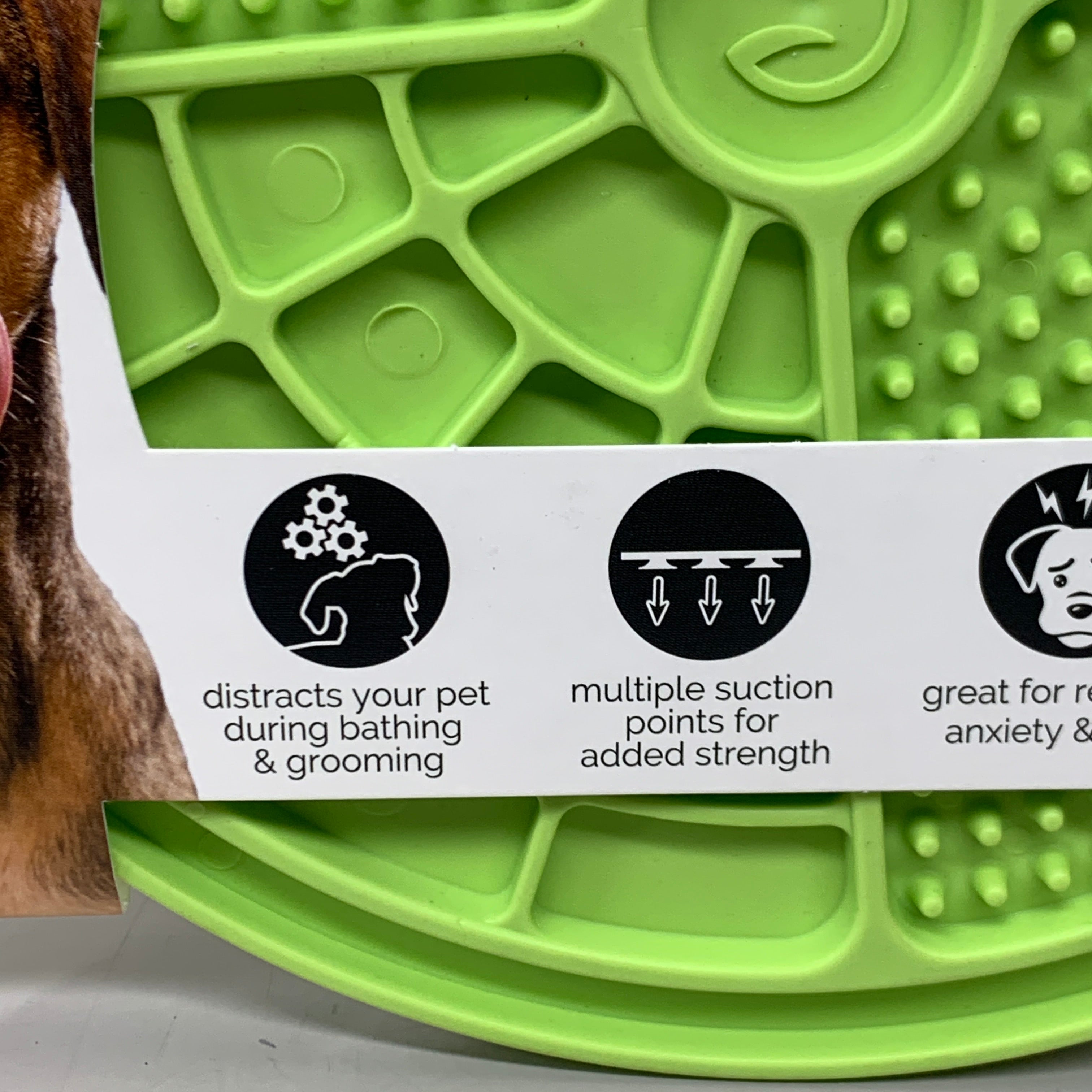 COSMIC PET (2 PK) Boredom Busterz Engage Slow Feeder Licking Mat Green 70808 V2
