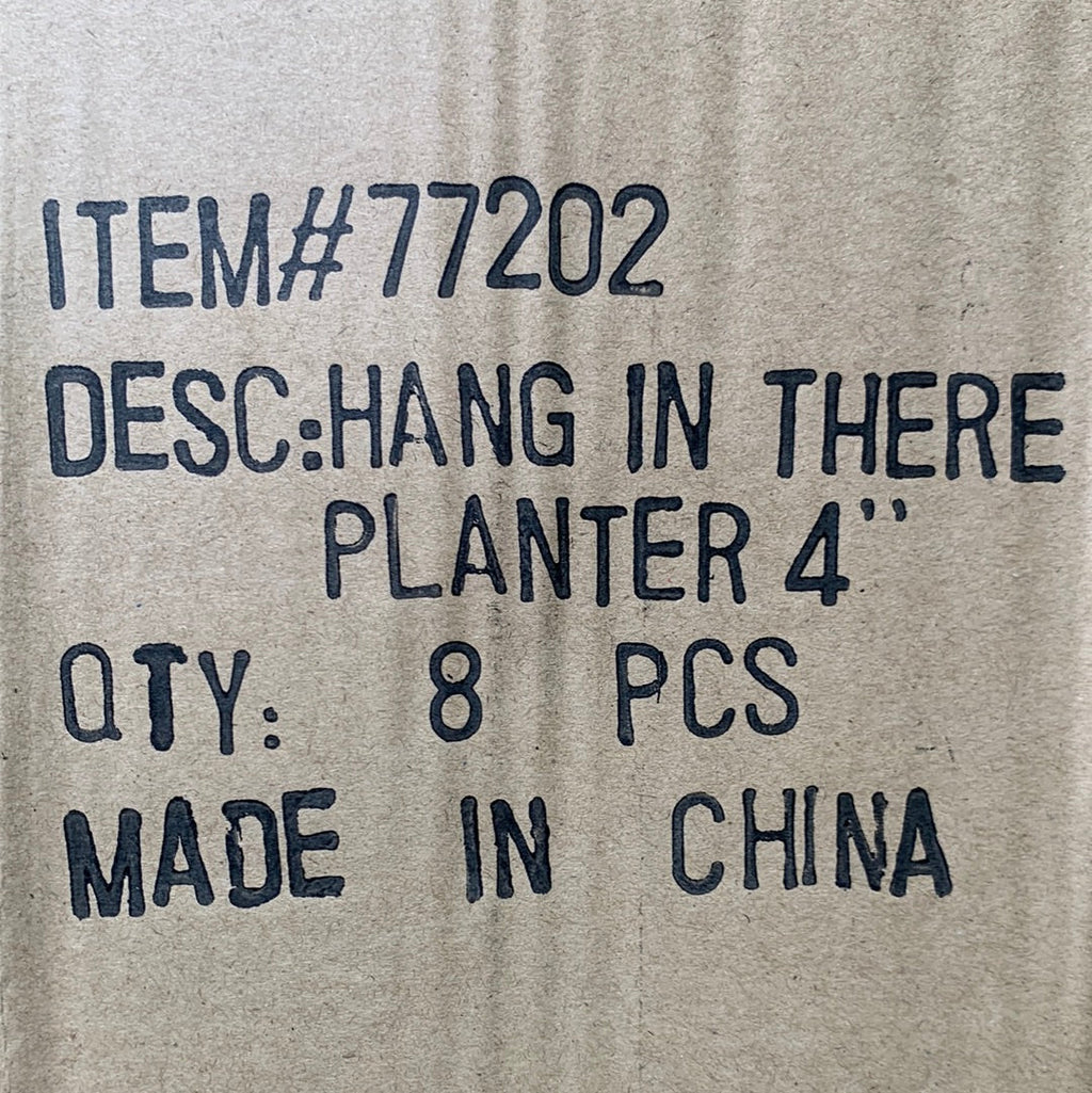 1800FLOWERS 8-Pack Of Damask Metal Buckets Hang in There W/ Liners 4” 77202 (New)