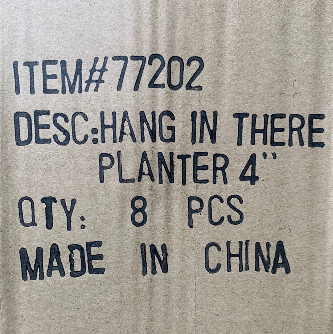 1800FLOWERS 8-Pack Of Damask Metal Buckets Hang in There W/ Liners 4” 77202 (New)