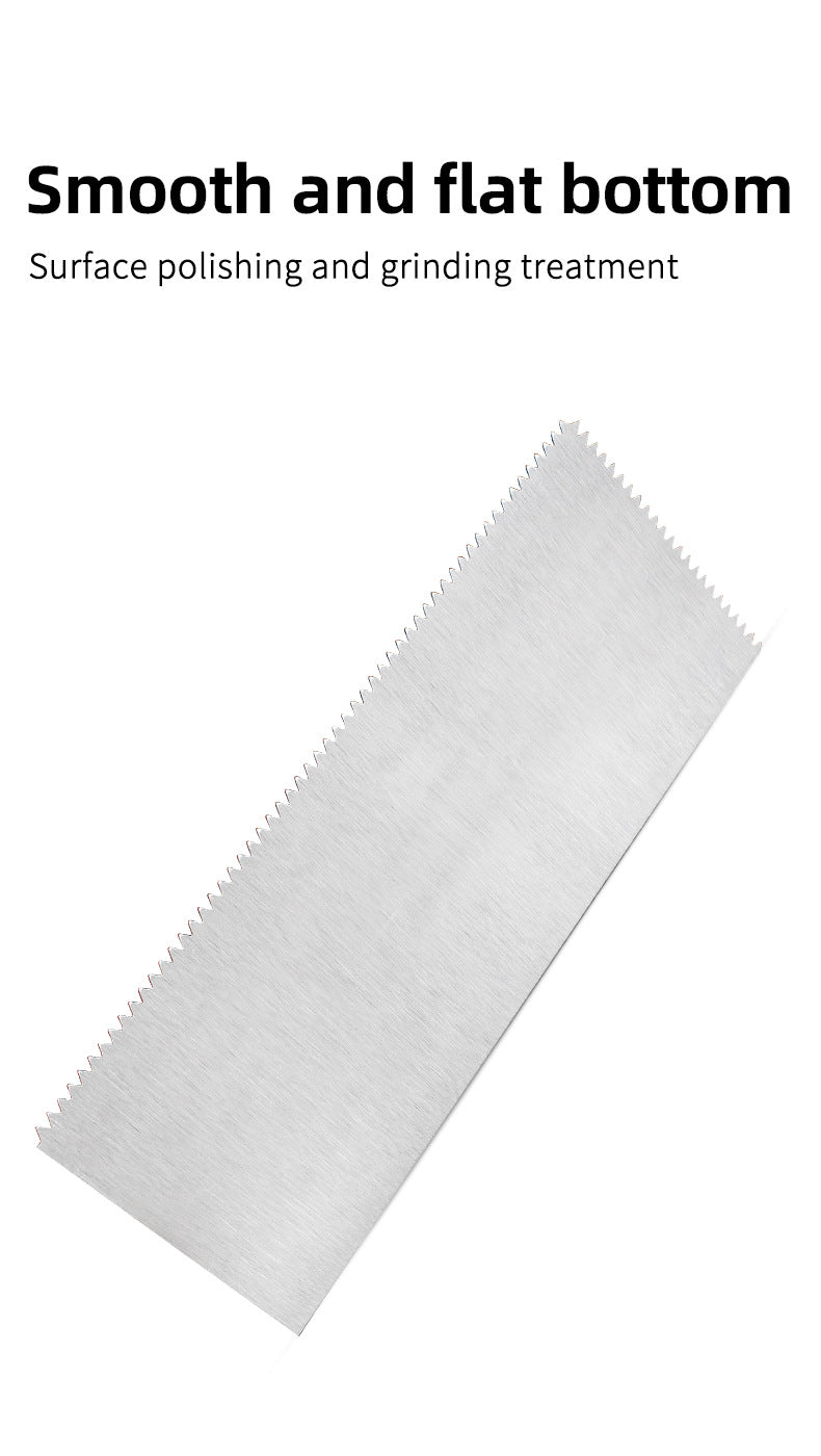 High quality stainless steel V-groove shovel, 28Cm x 11.5 Cm, perfect for buckets, slate, plaster, concrete, curved handles, hig
