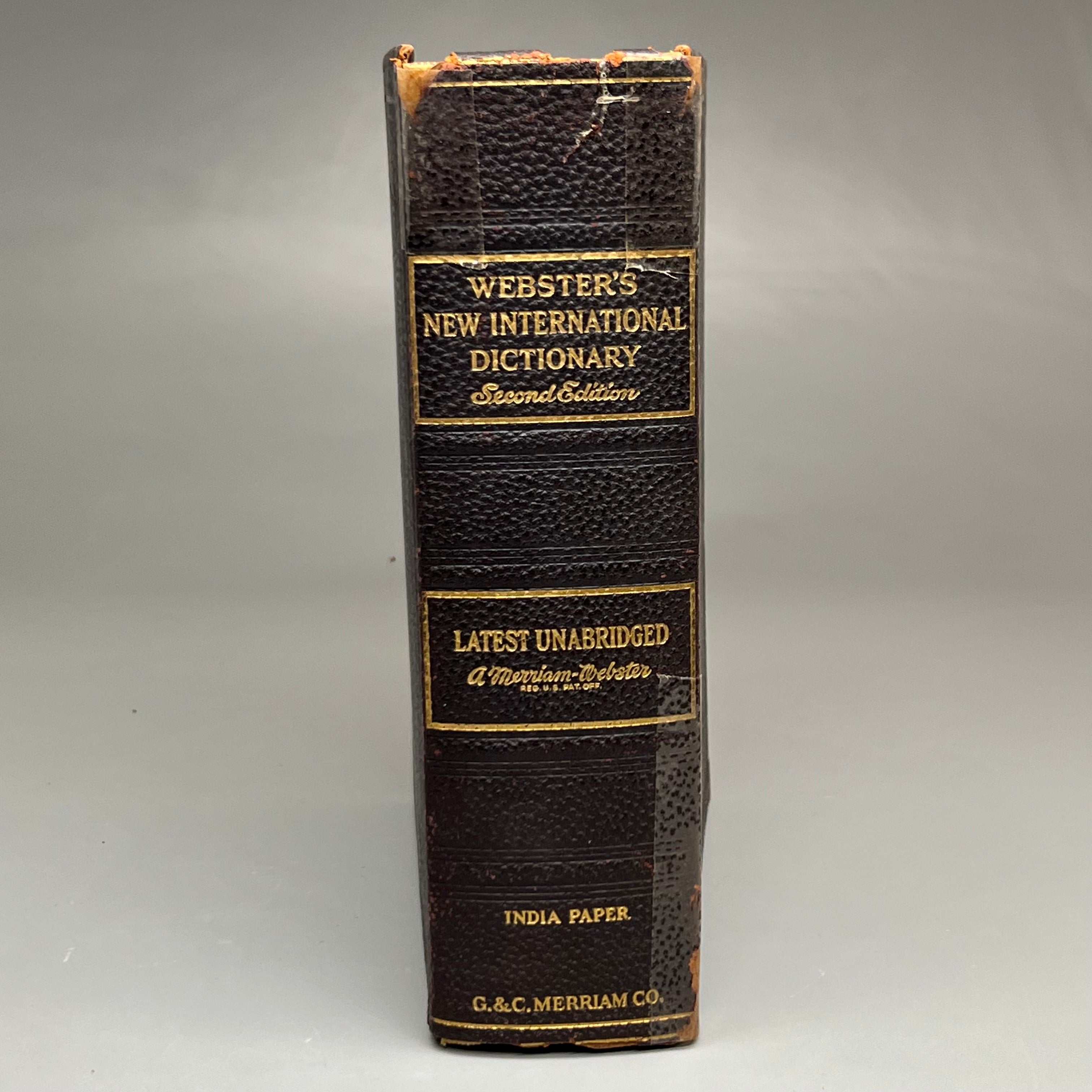 Collection of WEBSTER’S NEW INTERNATIONAL DICTIONARY Second Edition & Book Techniques of RADIOBIOCHEMISTRY (Used)