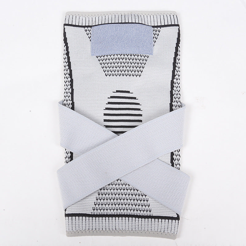 Double Strap Sports Knee Protector Outdoor Fitness Running Basketball Breathable Knee Protector Sports Protective Equipment Strap Compression Knee Protector