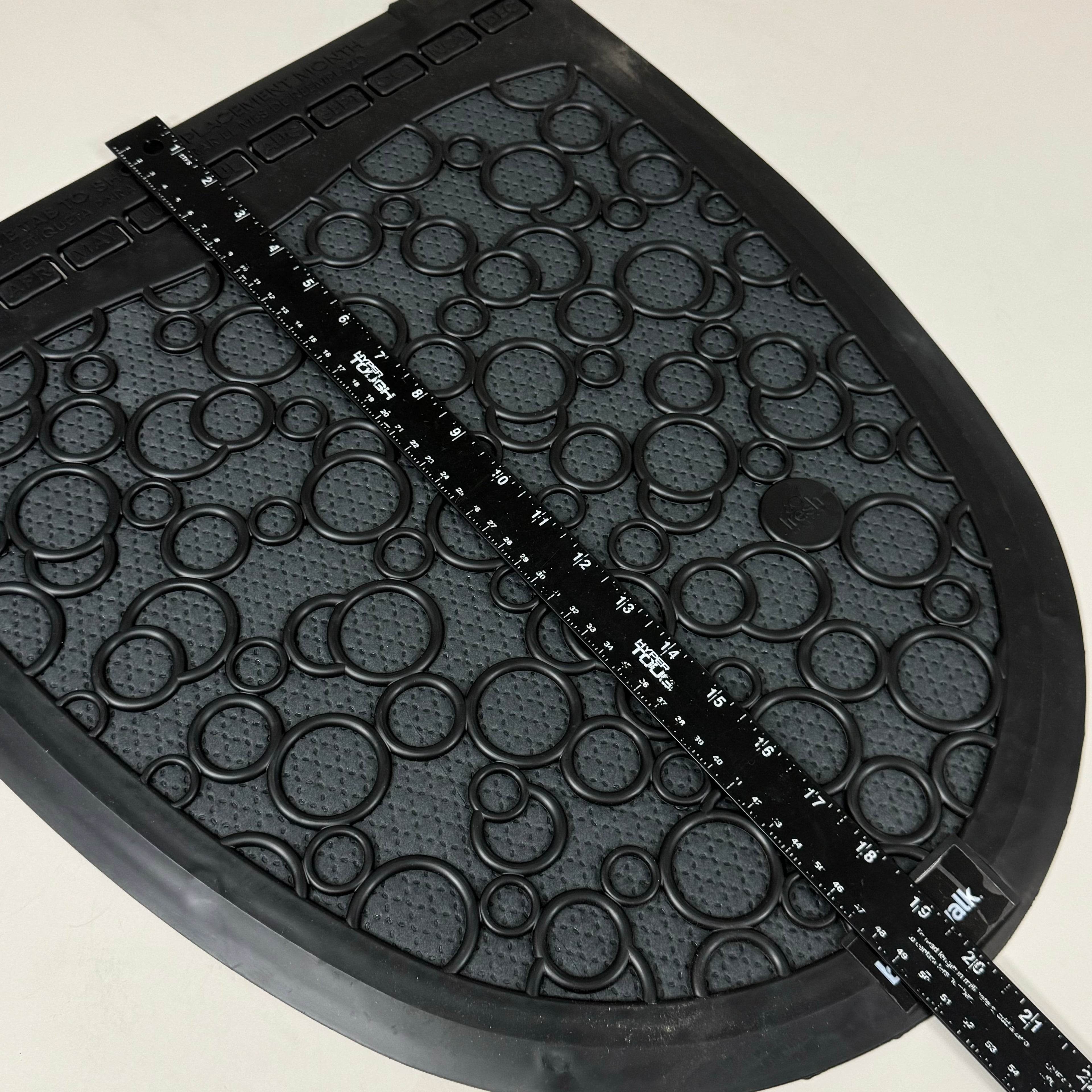 BOARDWALK (6 PACK)Urinal Mats 2.0 Include Month Markers for Replacing 17.5"x20"