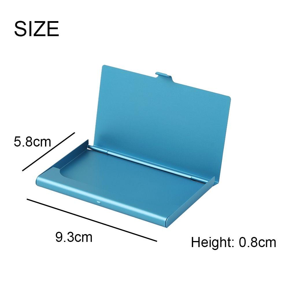 Creative business card case stainless steel Aluminum Holder Metal Box Cover Credit Men business card holder card metal Wallet