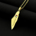Stainless steel Palestine map necklace for men and women