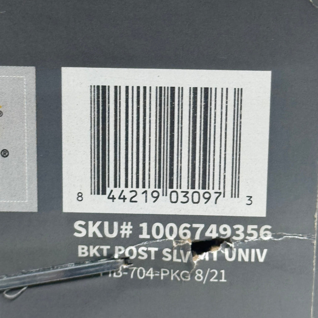 FIBERON Easy Install Post Sleeve Surface Mount Kit 37"x3.5" Silver 10131