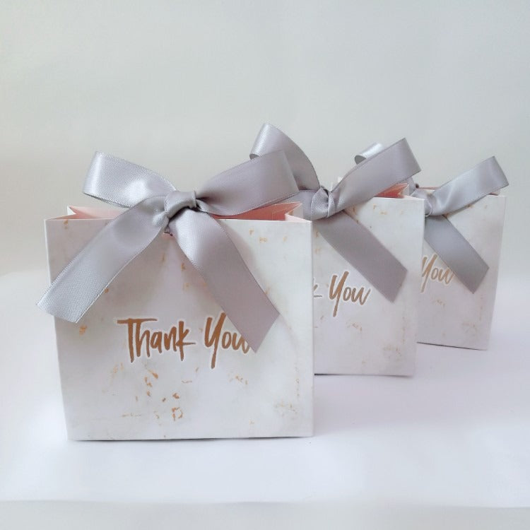1PCS Marbled creative European style wedding sugar box wedding sugar bag wedding sugar box gift box bag paper bag