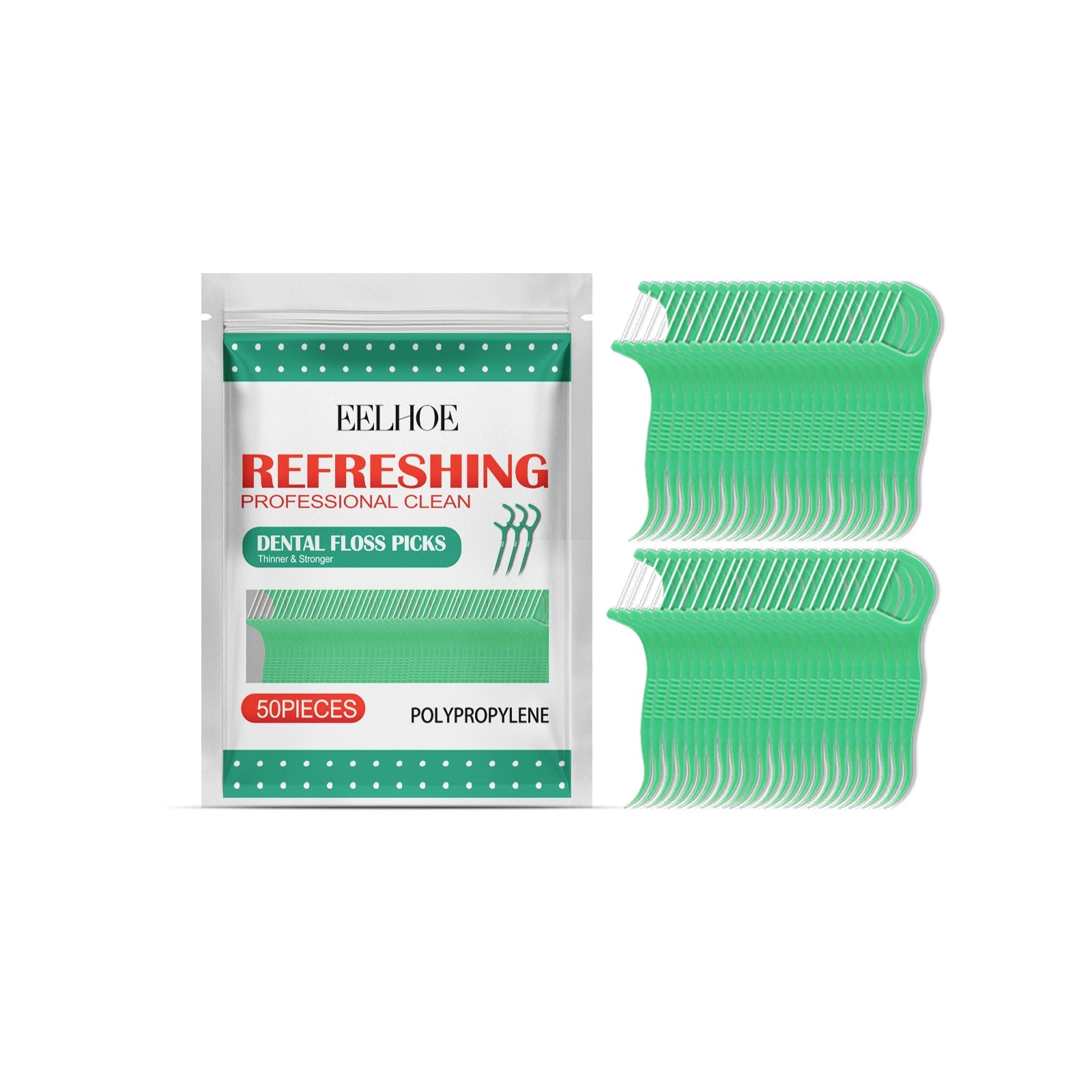 Dental Floss Picks, Dental Cleaning Interdental Flossing Disposable Household Portable Floss Stick