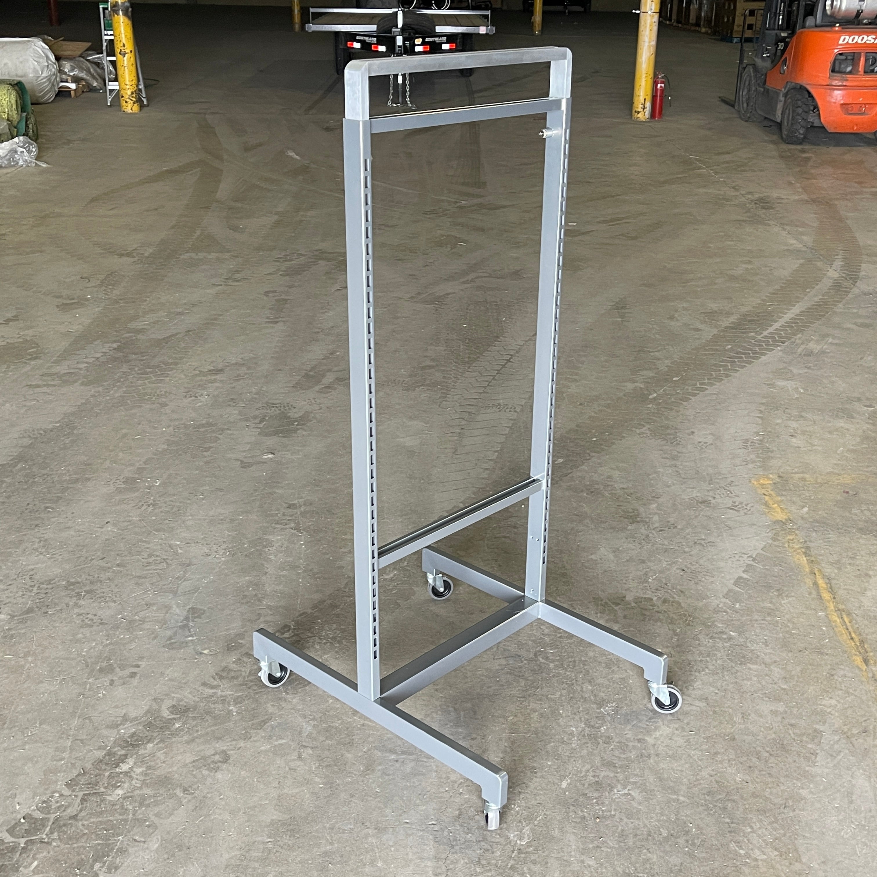 ARTITALIA GROUP Rolling Stainless Double Sided Store Display Stock Rack 24"W WF2569 (New)