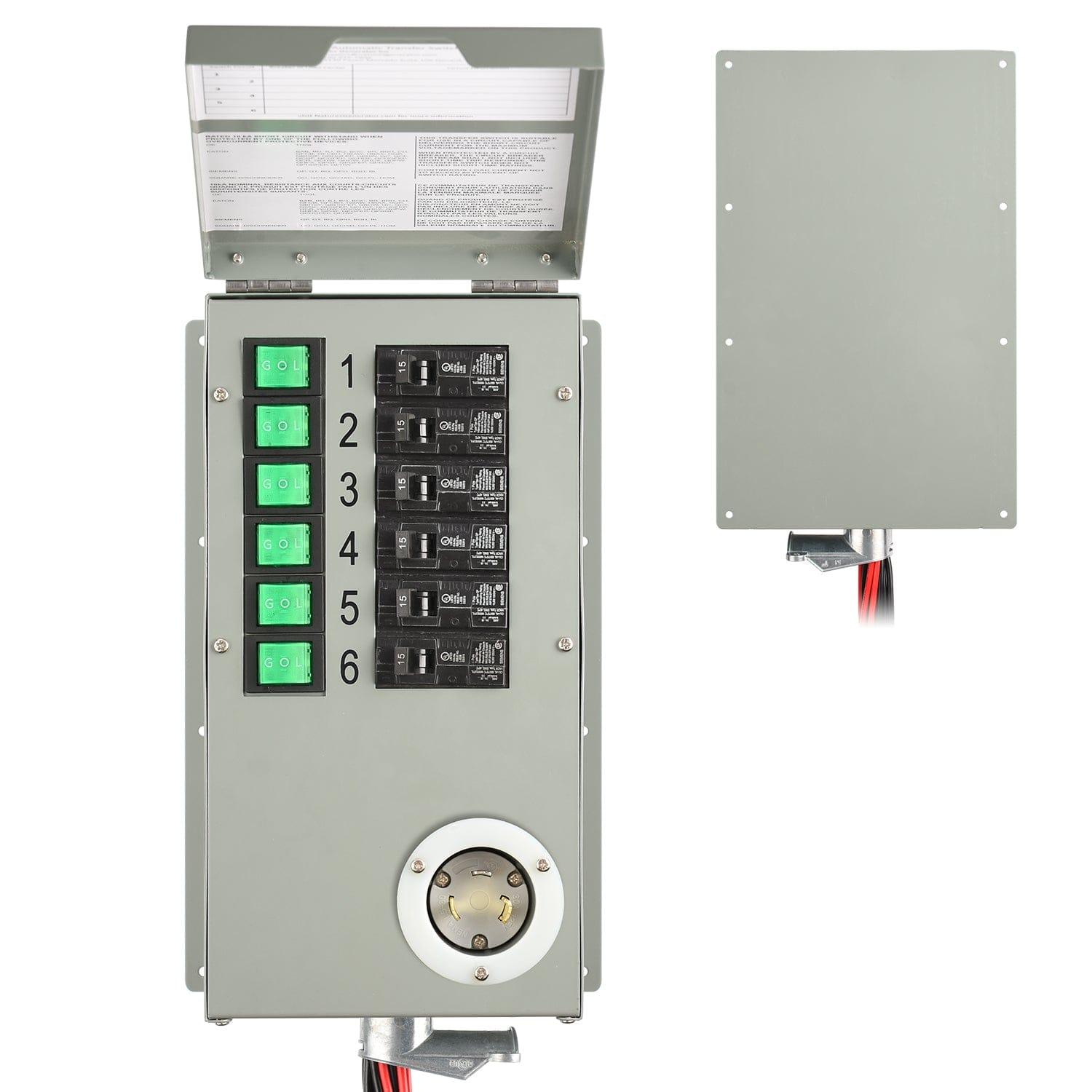 Refurbished - 120V 30A 6-Circuit Non-Automatic Transfer Switch
