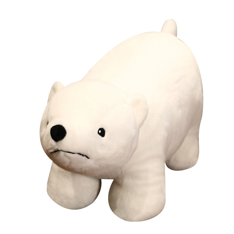 Cute Standing Polar Bear Plush Doll
