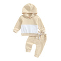 Boys Patchwork Hoodie Suit Fashion Casual