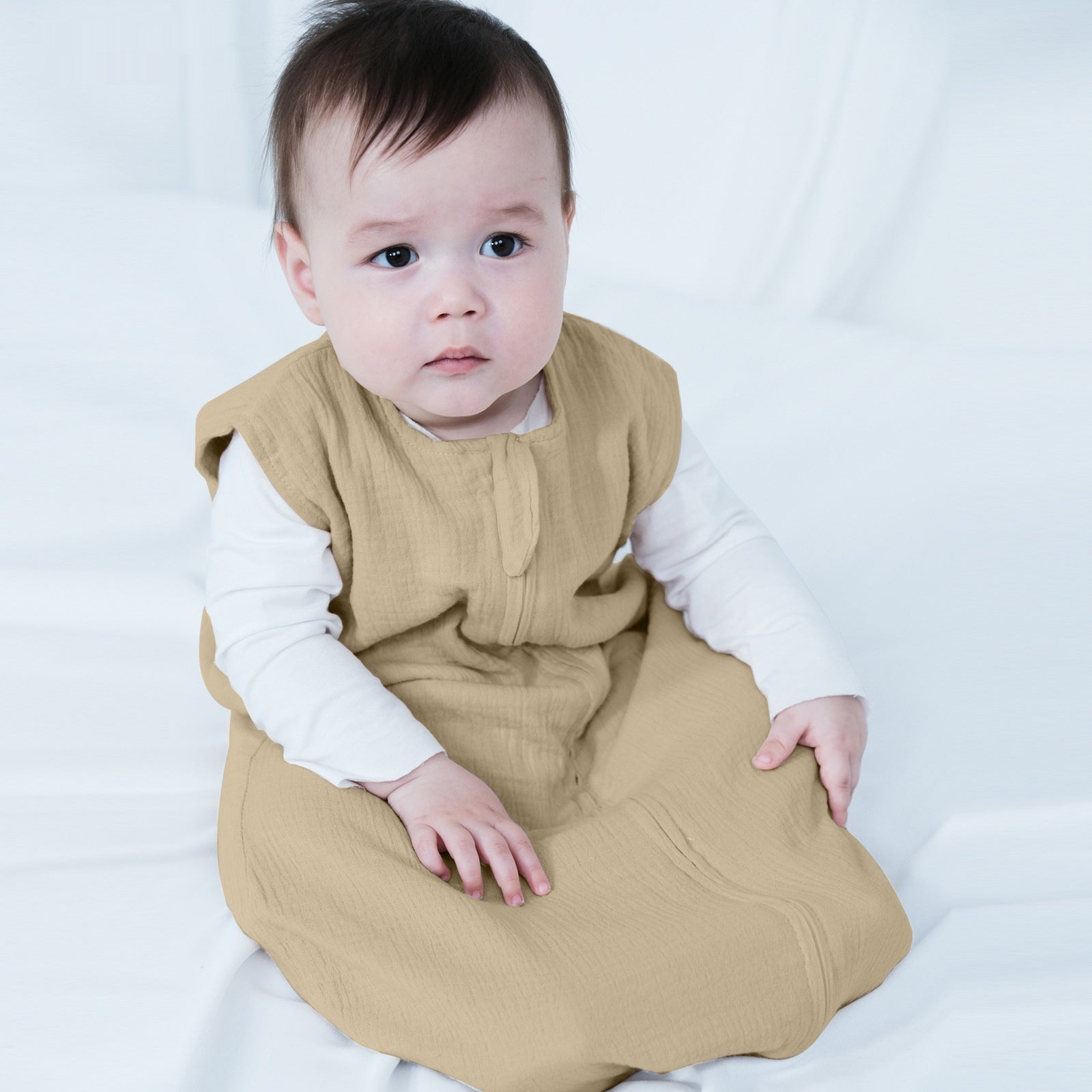 Double-layer Gauze Sleeping Bag Baby Sleeveless Gauze Anti-kicking Blanket