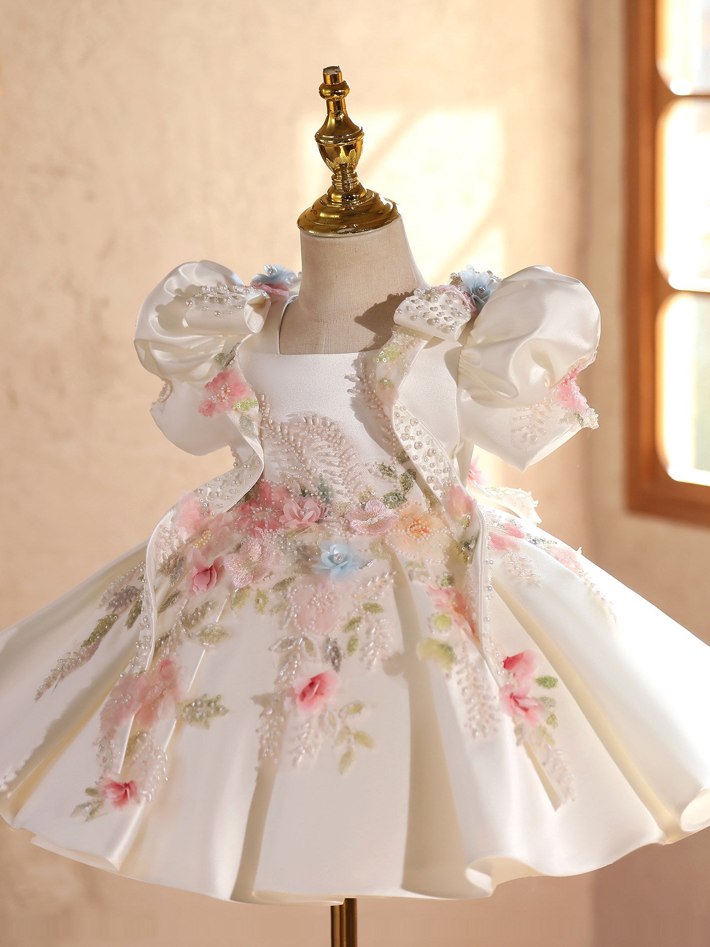 High-end Flower Girl Wedding Puffy Dresssweet And Adorable For Little