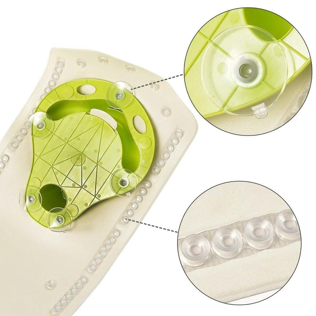 6M+ Infant Toddler Tub Seat Non-slip Safety Chair with Heat Sensitive Bath Mat