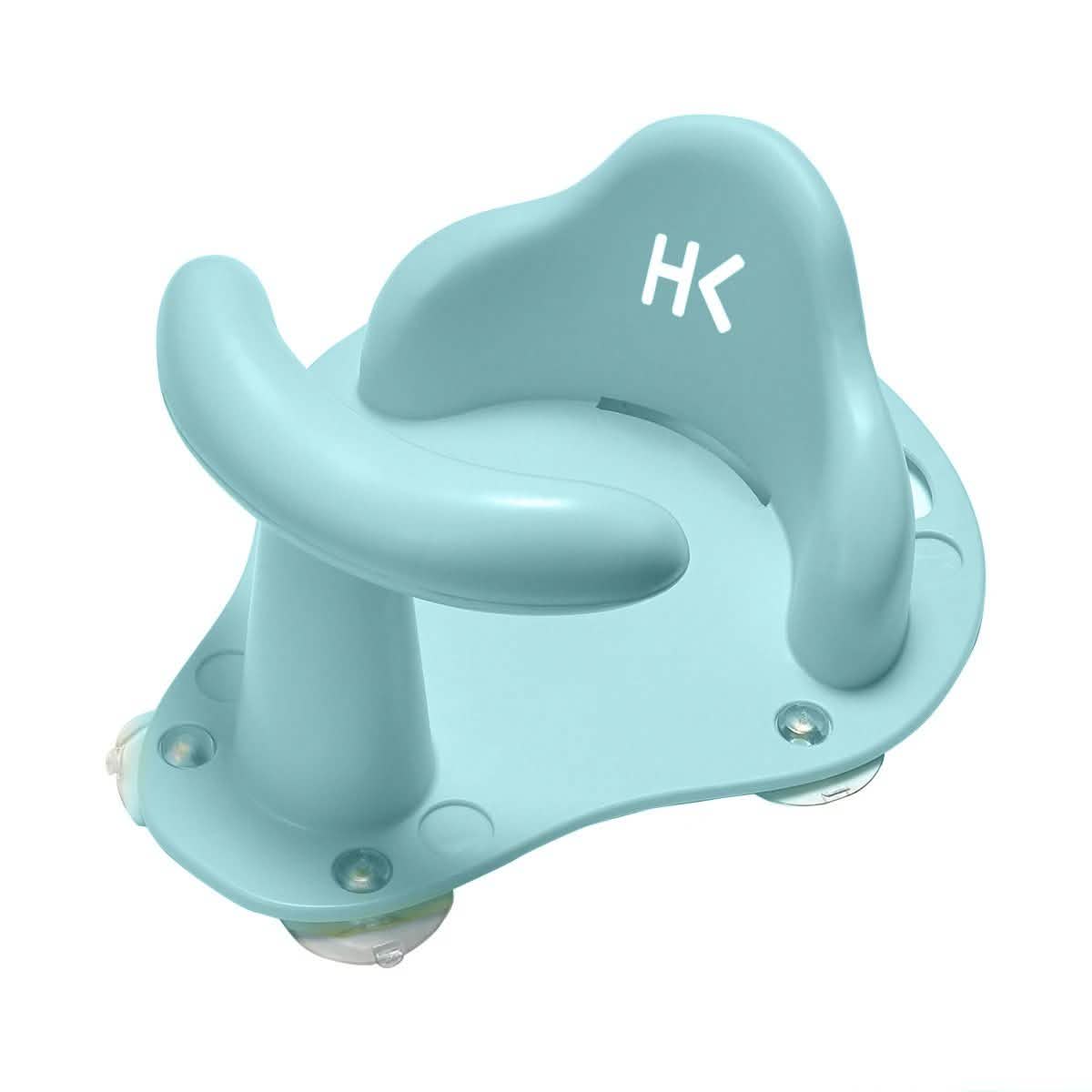 6M+ Infant Toddler Tub Seat Non-slip Safety Chair with Heat Sensitive Bath Mat