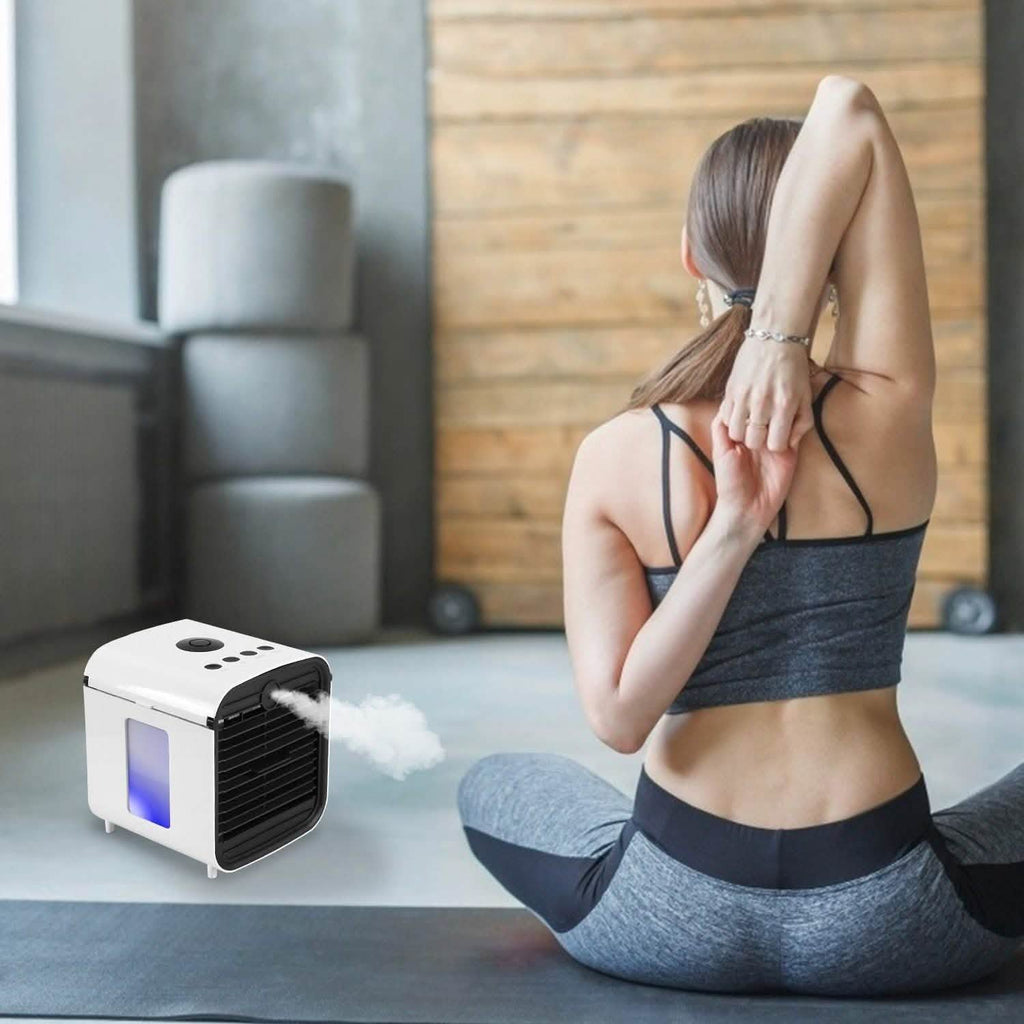 7-Color Change Portable Mini Air Conditioner Cooling Fan