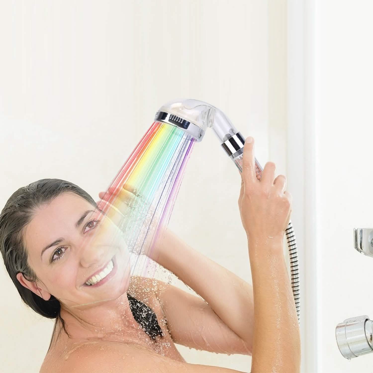 7 Color Changing Light Handheld Shower Head