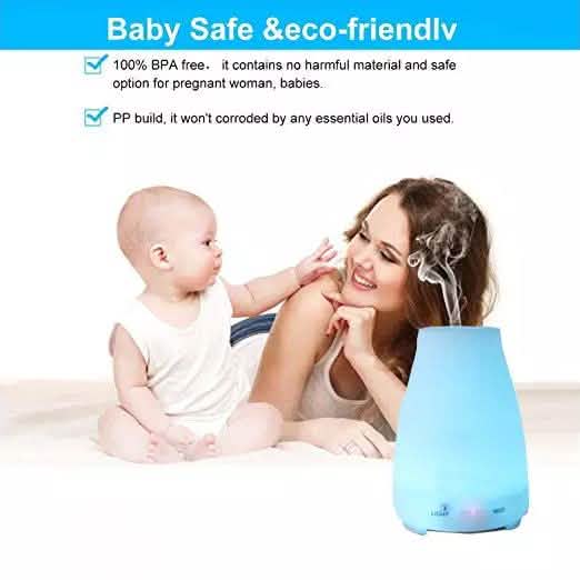 7 Color LED 200ML Ultrasonic Essential Oil Aroma Diffuser and Humidifier with Remote
