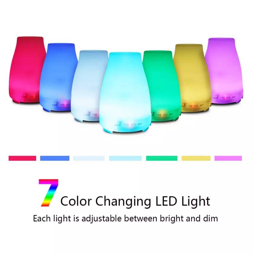 7 Color LED 200ML Ultrasonic Essential Oil Aroma Diffuser and Humidifier with Remote