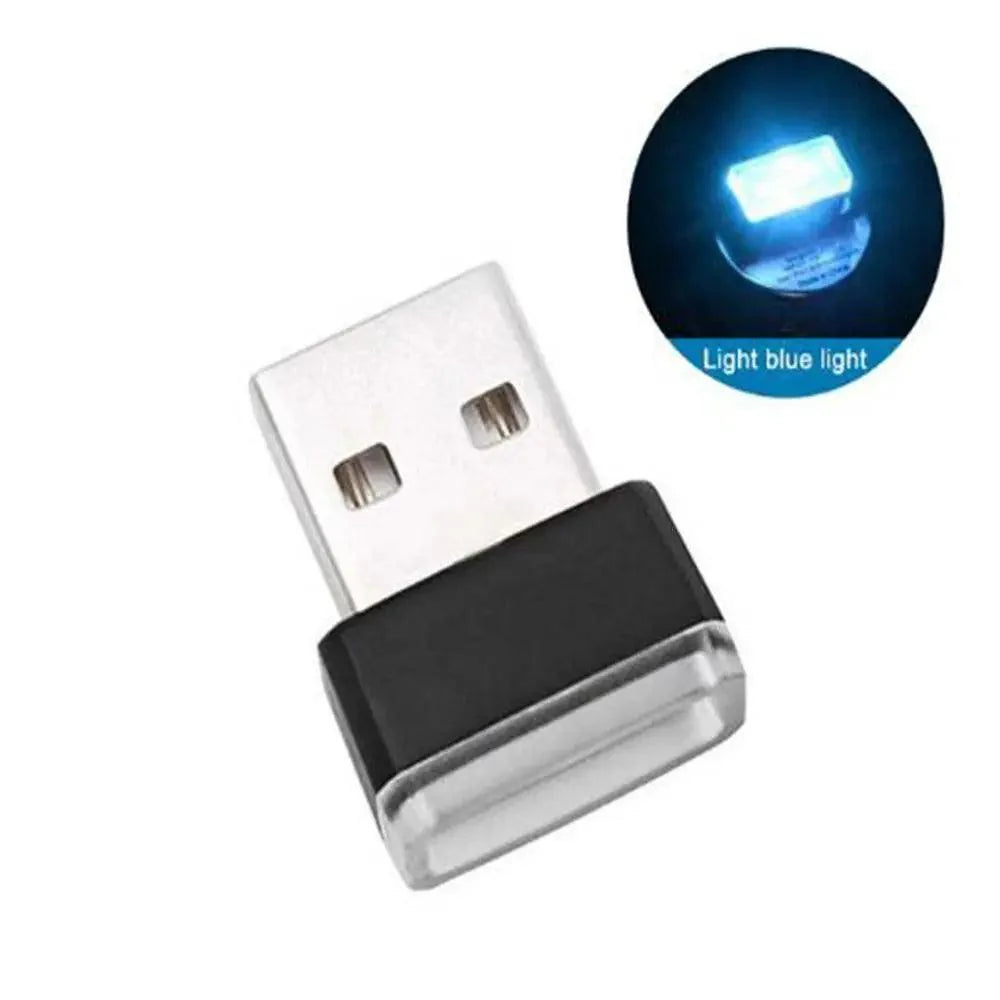 7 Color Lights LED Mini USB Ambient Neon Interior Light Car Accessories Cars Gadgets Bright Colors