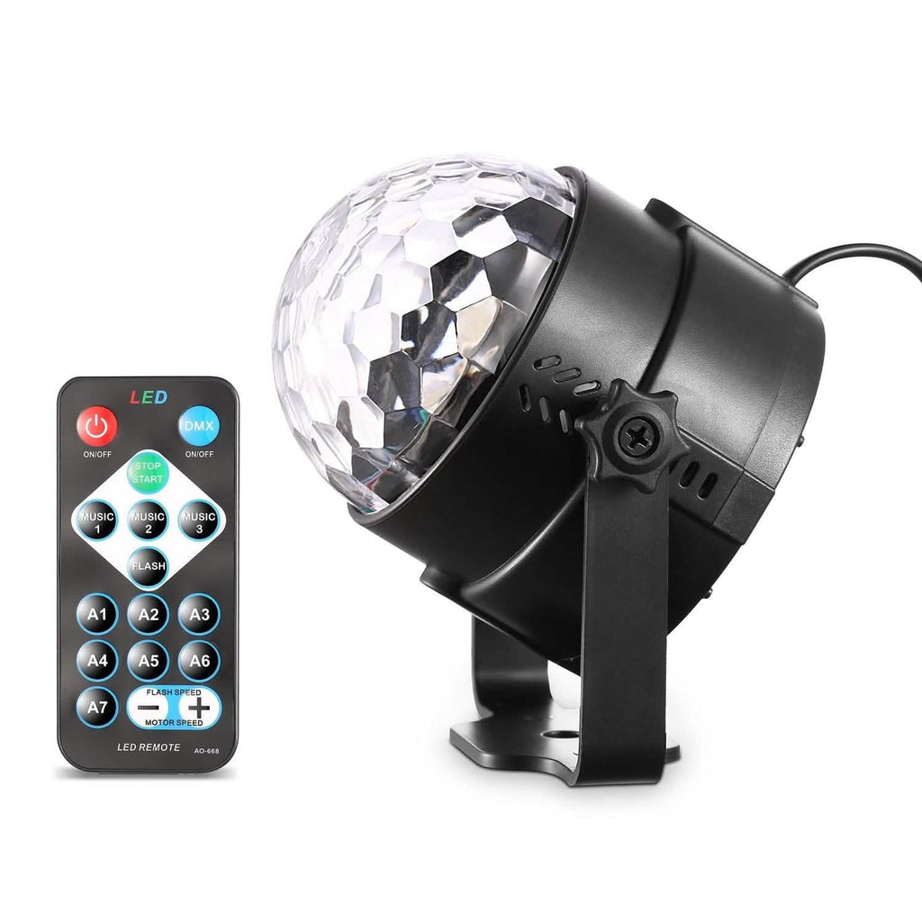 7 Colors Sound Activated Party Lights with Remote Control