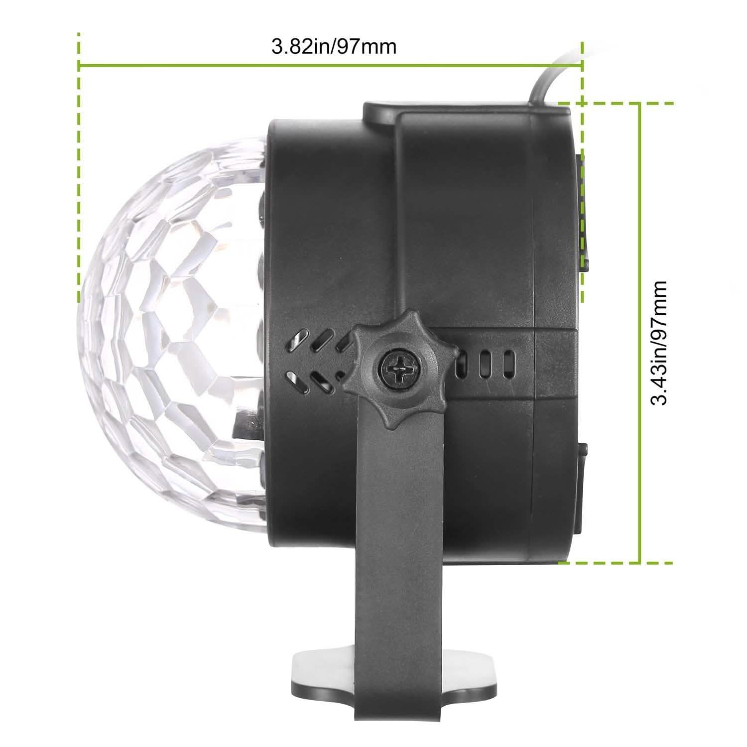 7 Colors Sound Activated Party Lights with Remote Control