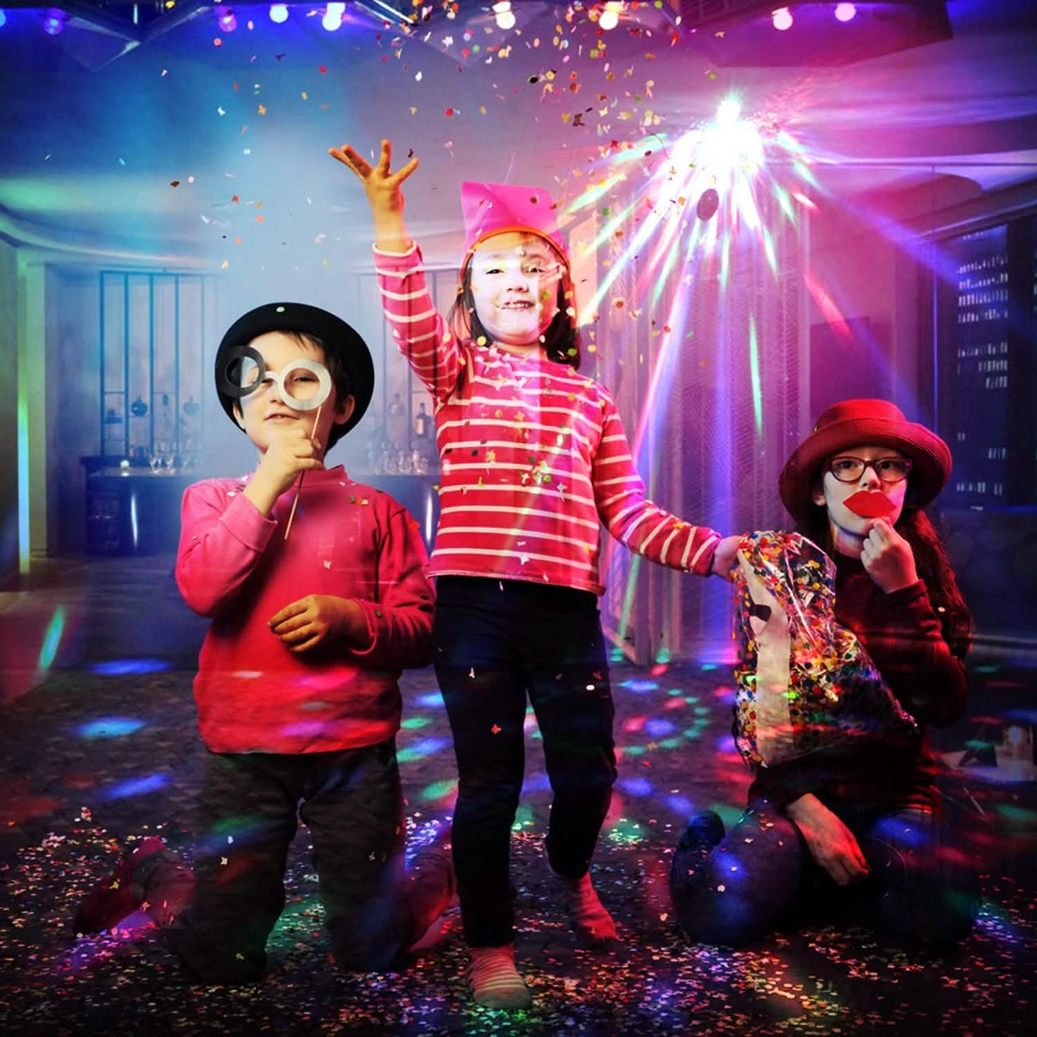 7 Colors Sound Activated Party Lights with Remote Control