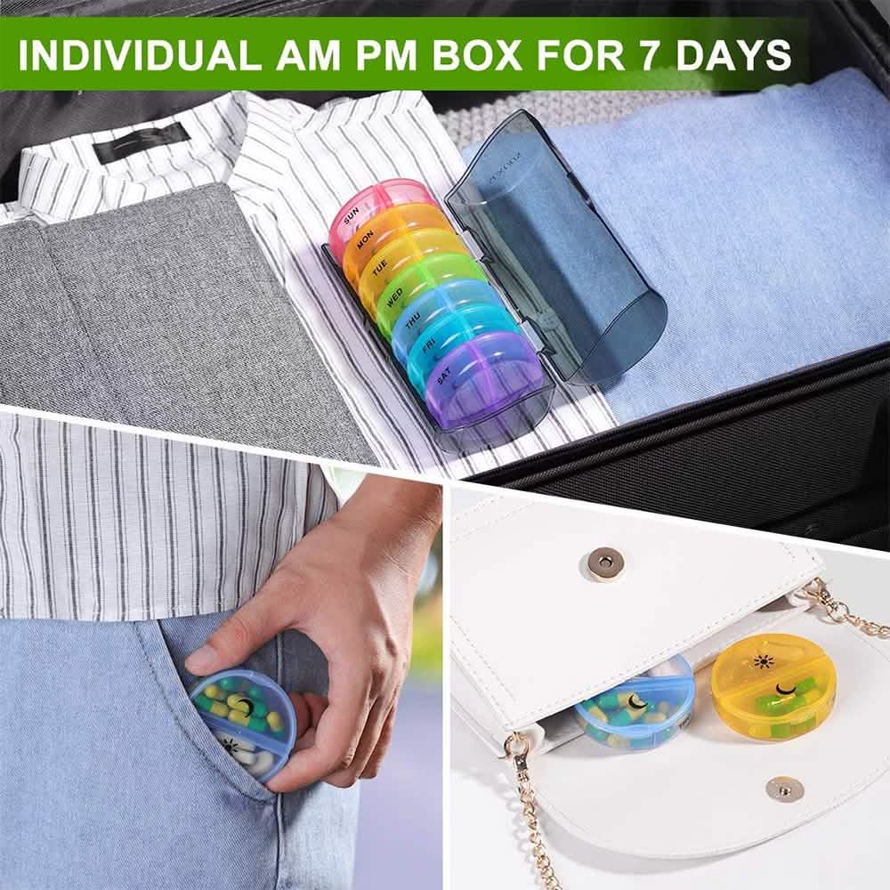 7 Day Pill Box With Carrying Case
