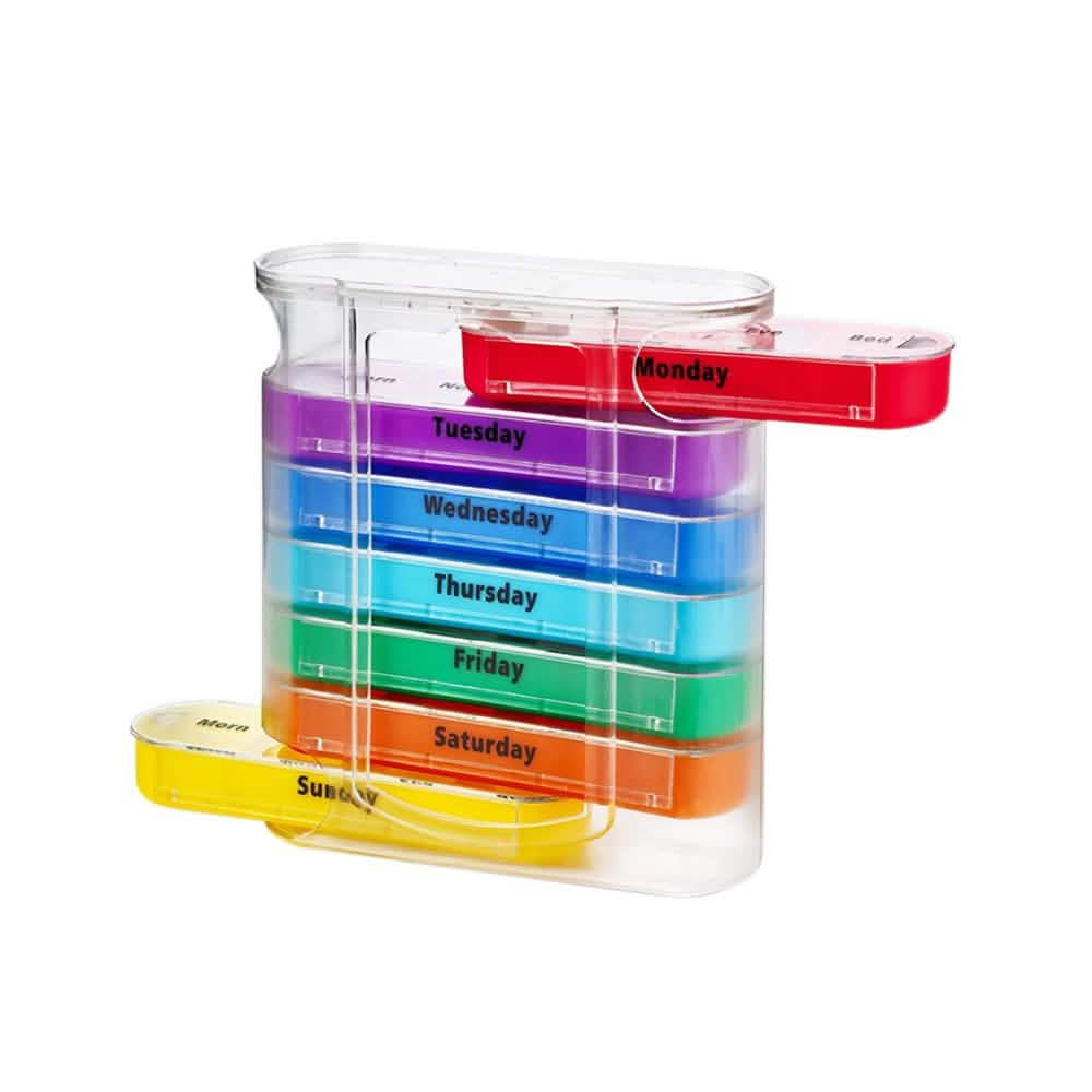 7 Day Stackable Pill Box Dispenser
