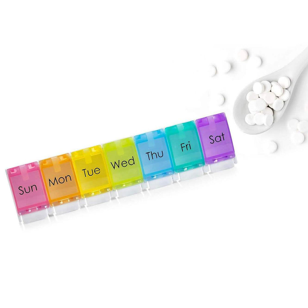 7-Day Weekly Travel Pill Organizer