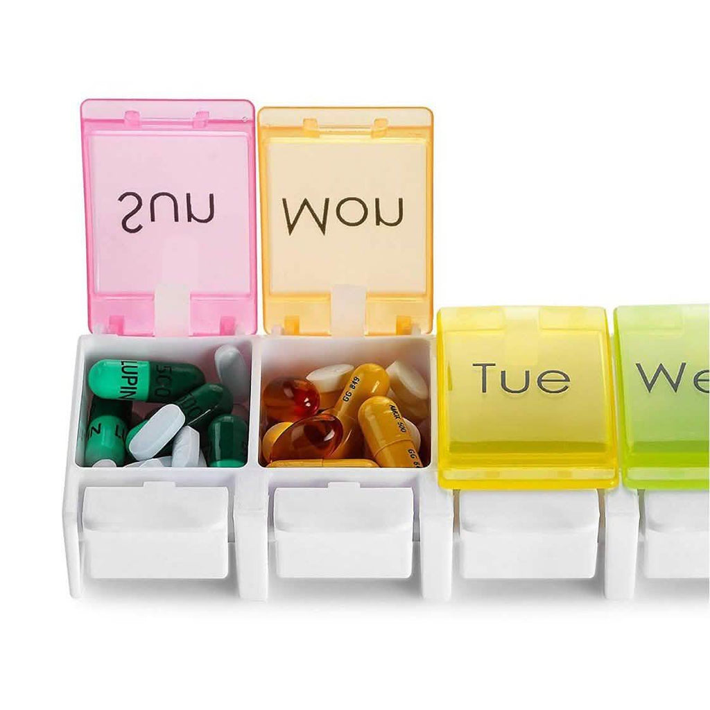 7-Day Weekly Travel Pill Organizer
