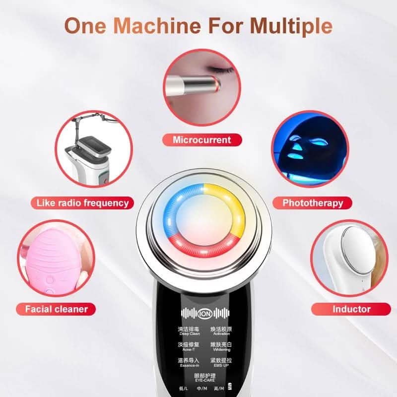 7-in-1 AmazeFan RF and EMS Radio Beauty Skin Care Tools