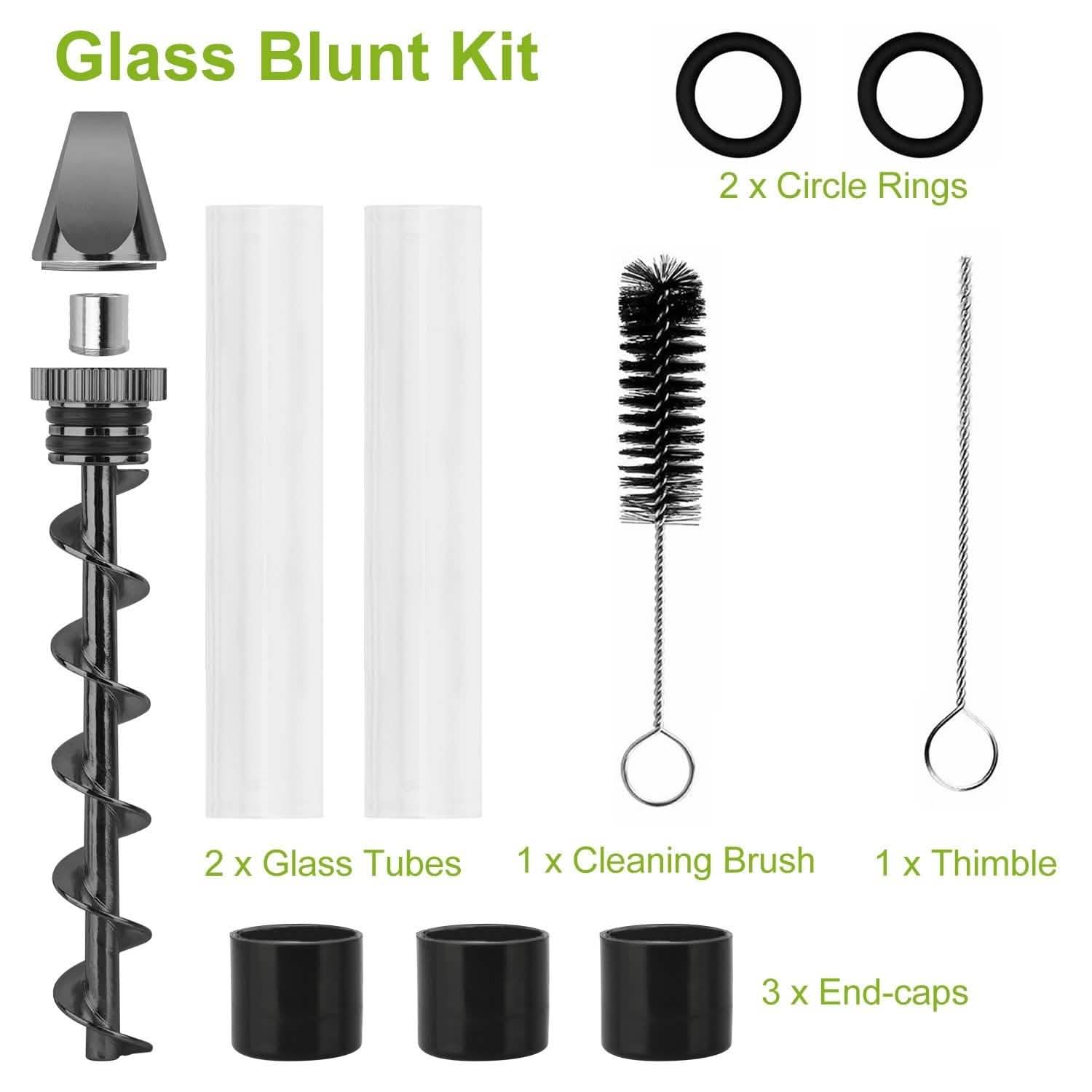 7-in-1 Grinder Blunt Kit with Smoking Metal Tip Cleaning Brush