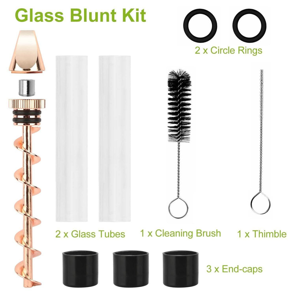 7-in-1 Grinder Blunt Kit with Smoking Metal Tip Cleaning Brush