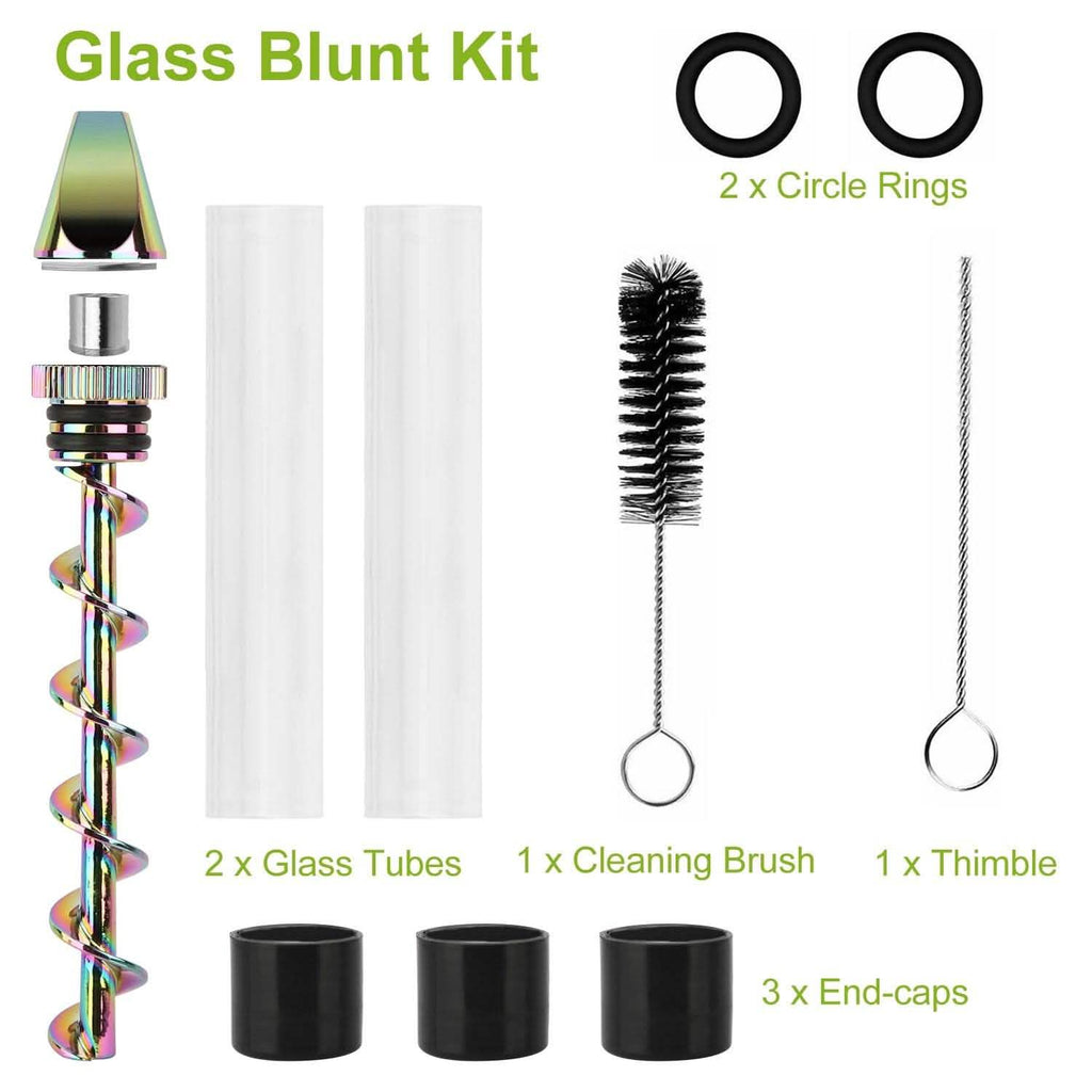 7-in-1 Grinder Blunt Kit with Smoking Metal Tip Cleaning Brush