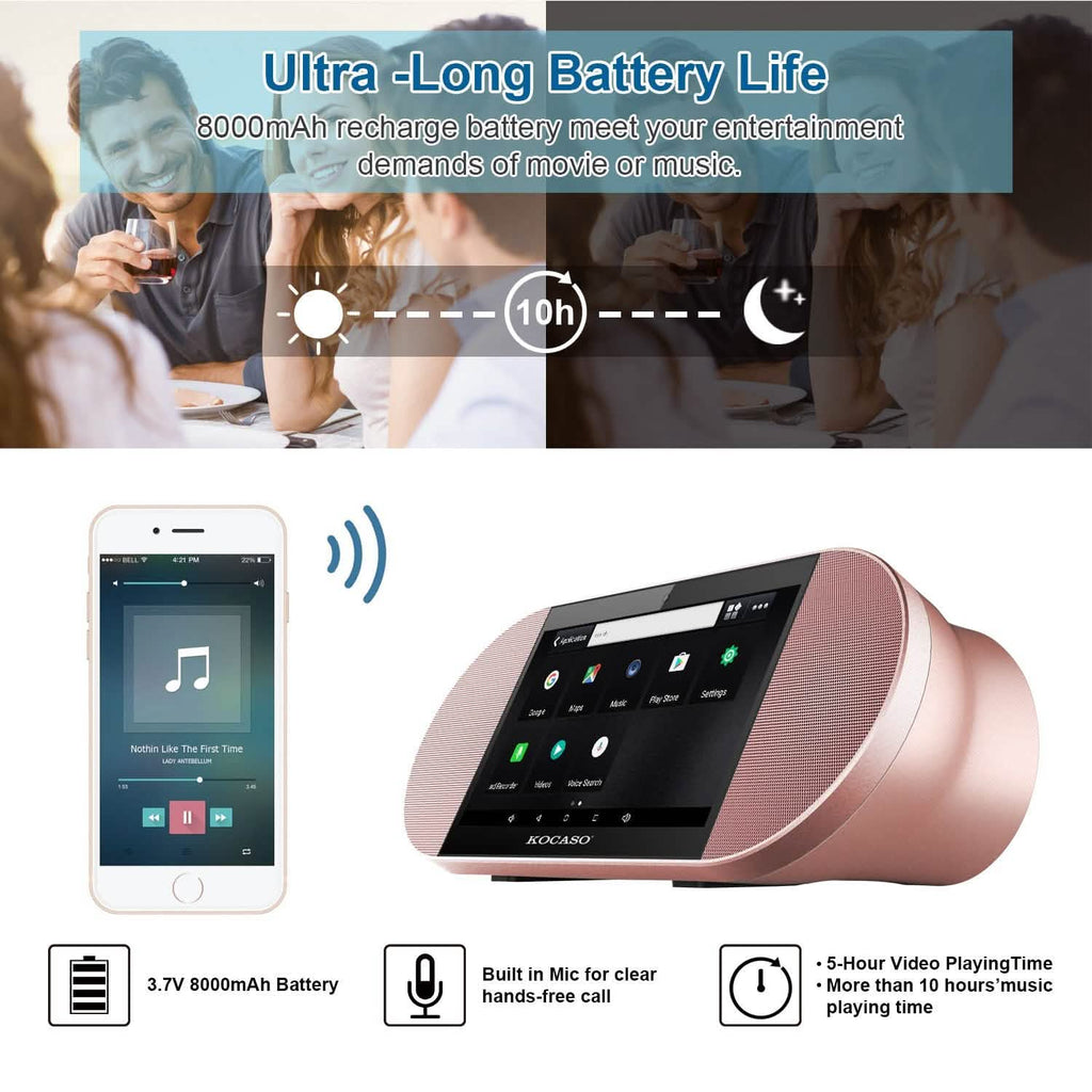 7-Inch Touch Screen Android Tablet PC with Wireless Speaker