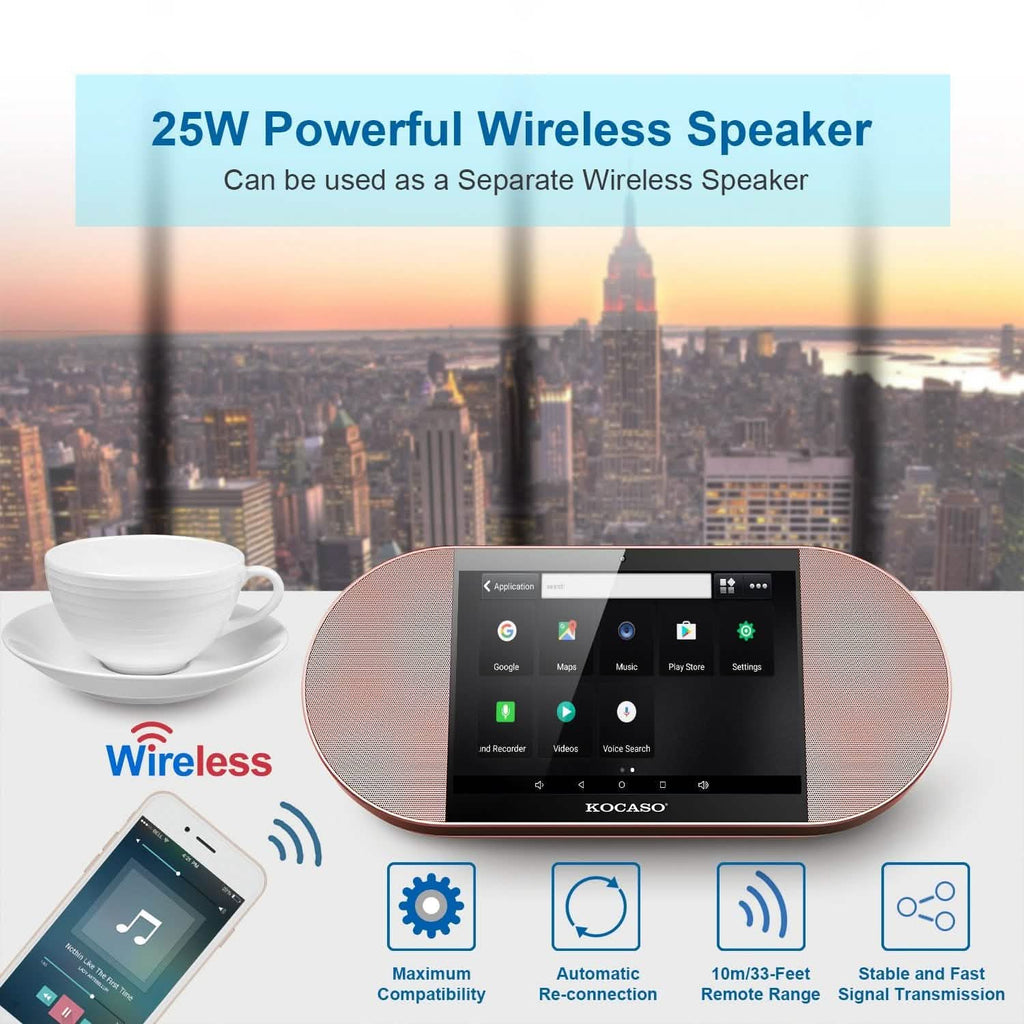 7-Inch Touch Screen Android Tablet PC with Wireless Speaker