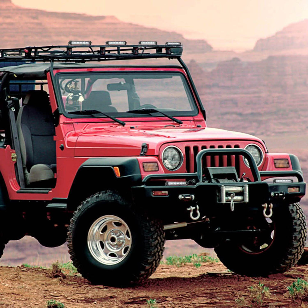 7" LED Light Bar Single Row Offroad Spot Lights