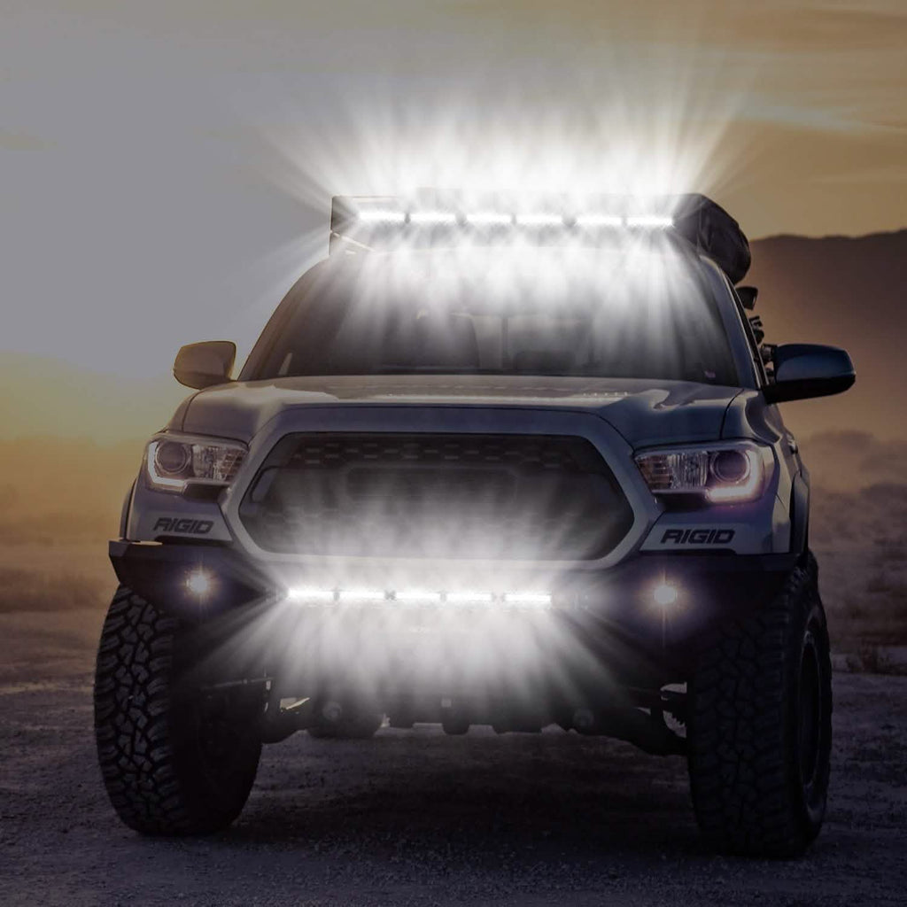 7" LED Light Bar Single Row Offroad Spot Lights