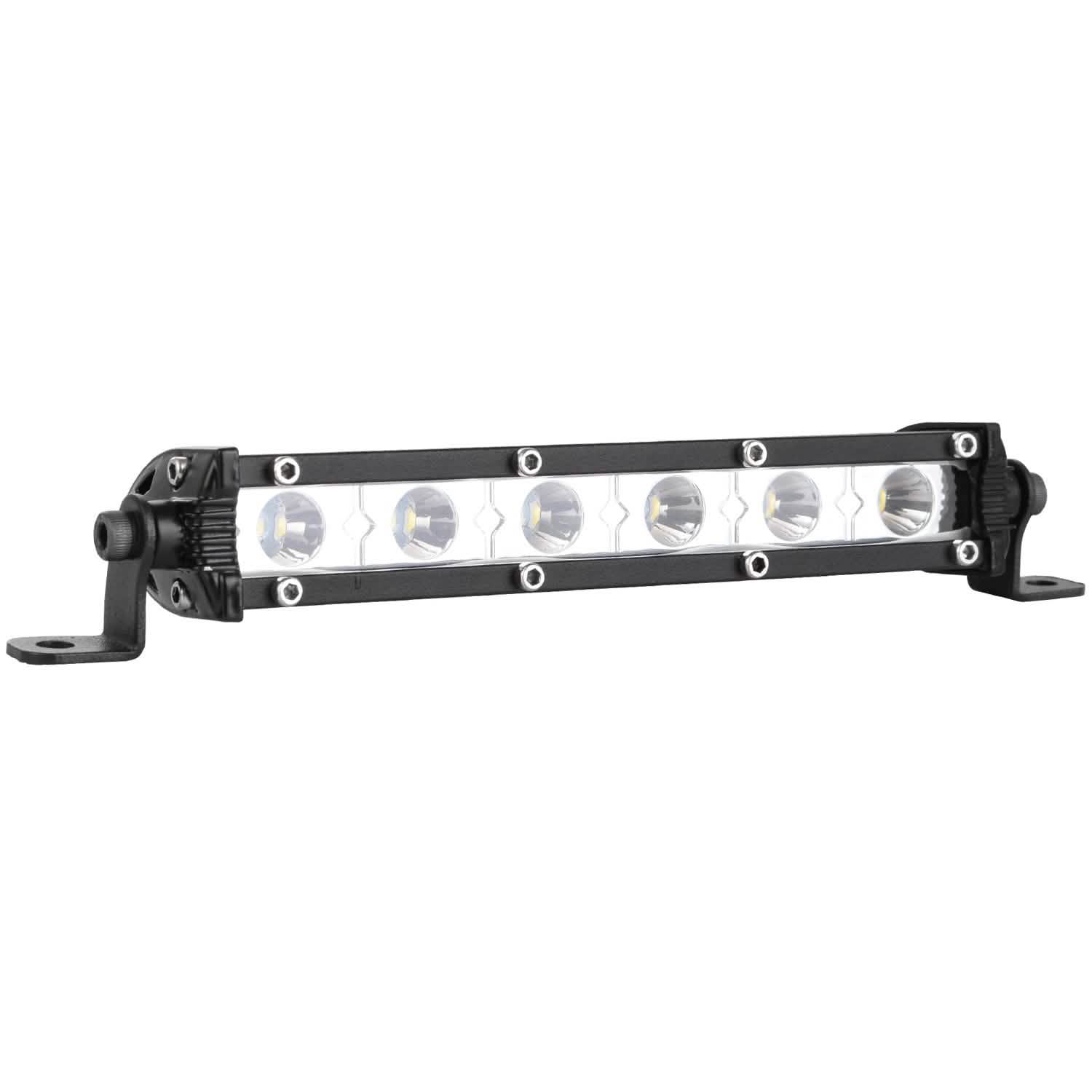 7" LED Light Bar Single Row Offroad Spot Lights