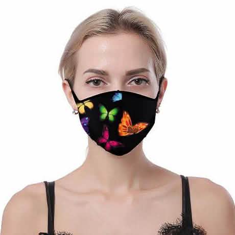 7-Pack: Butterfly Designed Fabric Masks