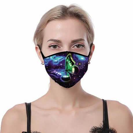 7-Pack: Butterfly Designed Fabric Masks