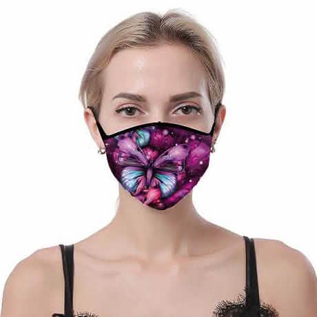 7-Pack: Butterfly Designed Fabric Masks