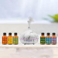 7-Pack: Ultrasonic White Marble Aromatherapy Oil Diffuser With Essential Oil