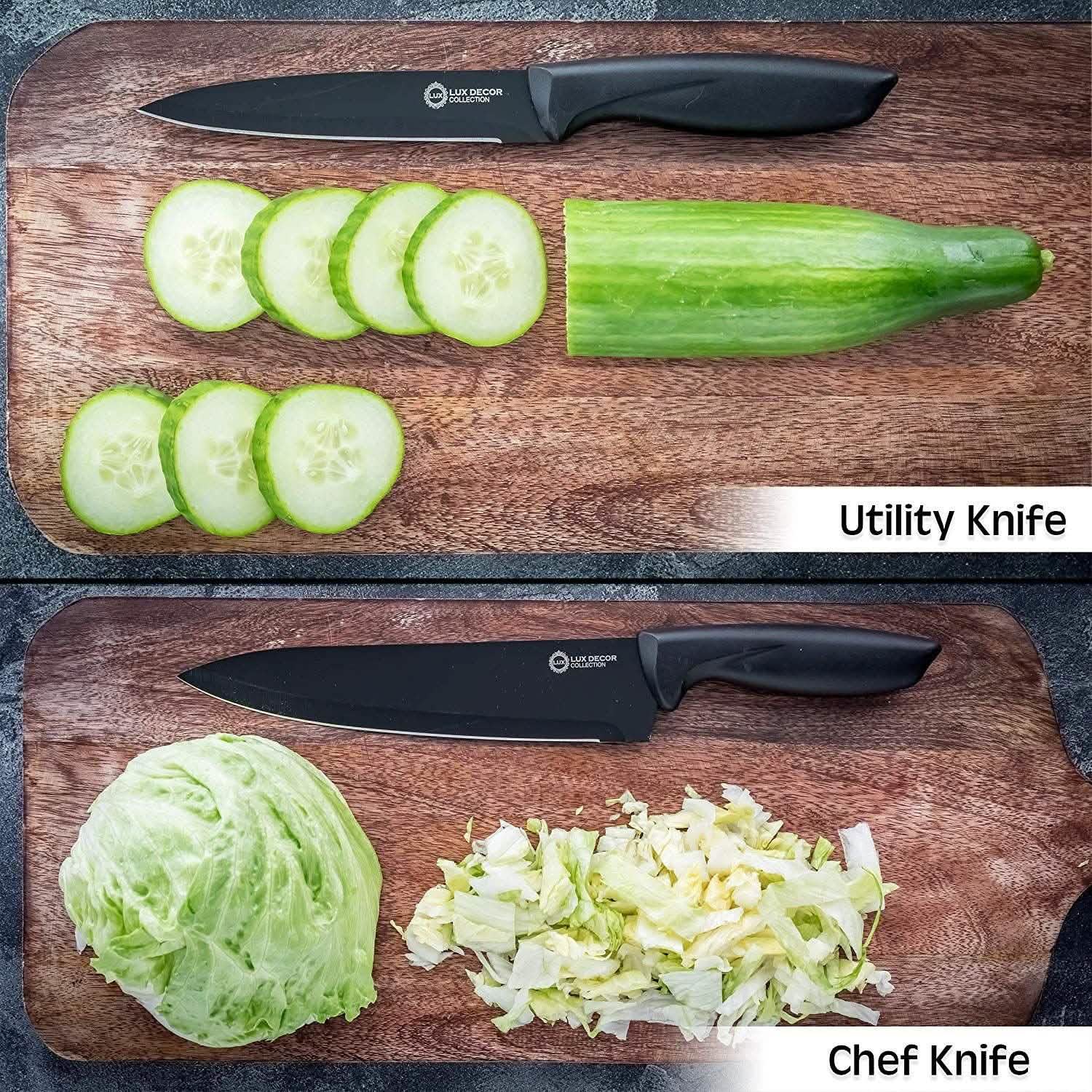 7-Piece Set: Chef Knife, Bread, Carving, Utility, Pairing, Cheese, Pizza