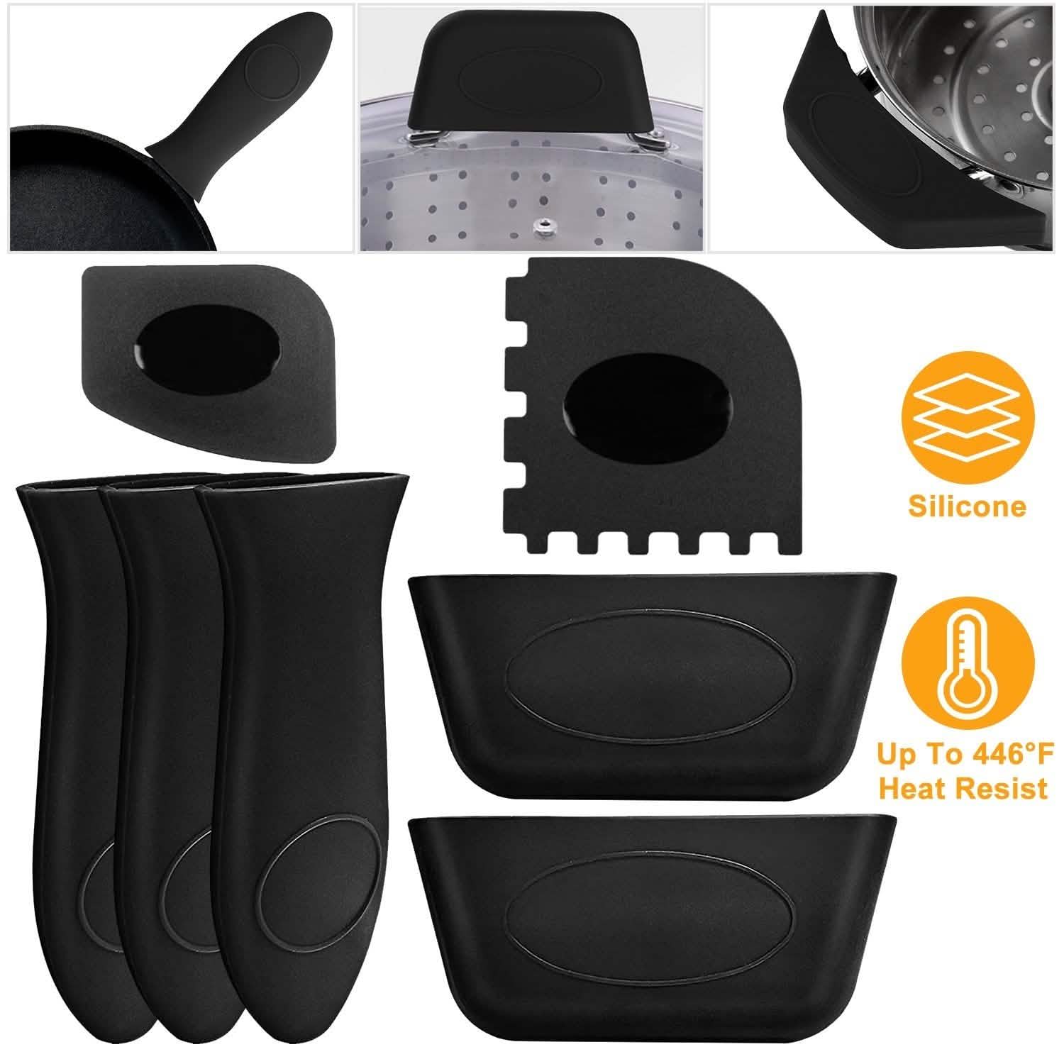 7-Piece: Silicone Hot Handle Holder